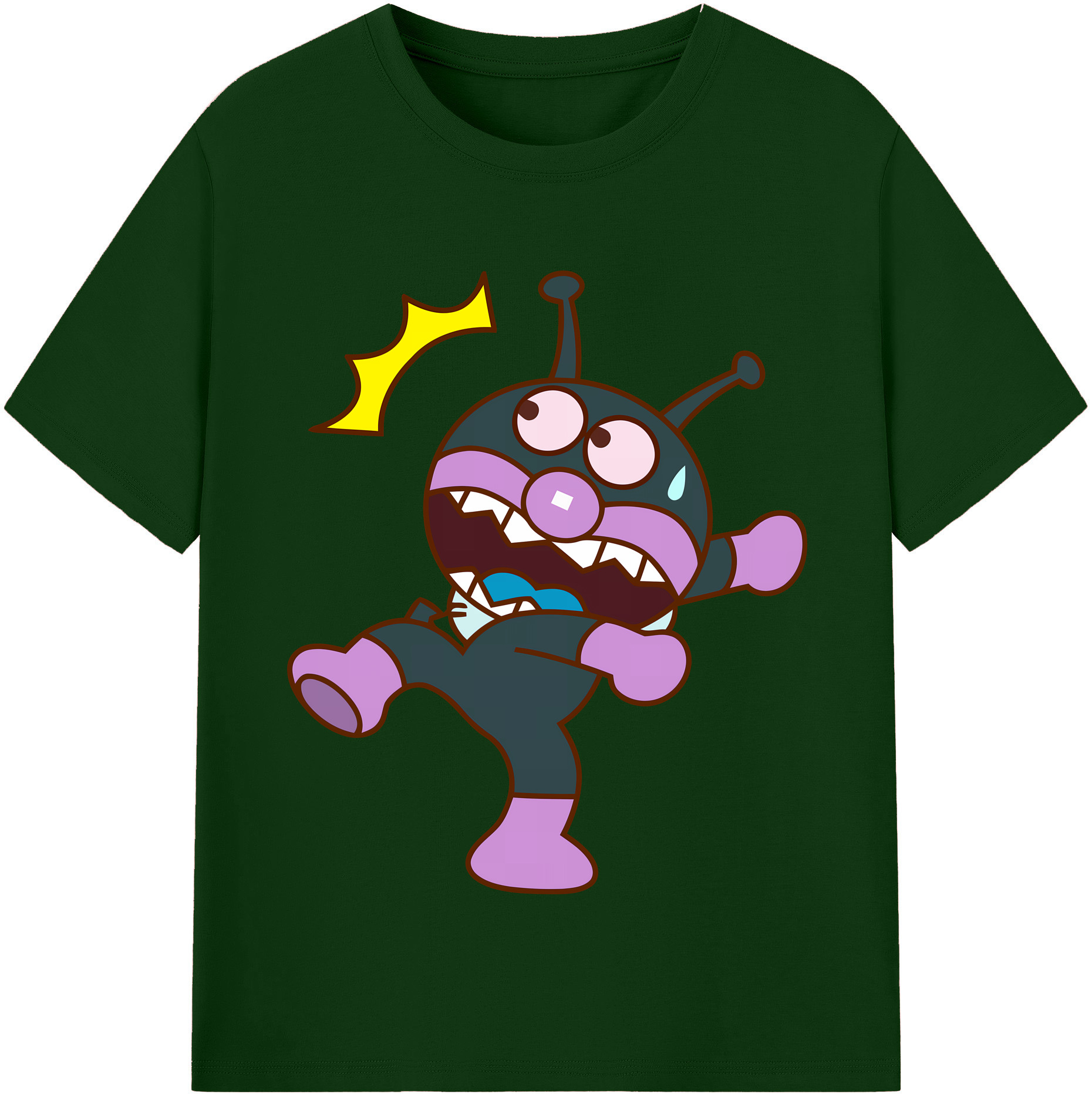（画像用） アンパンマン Anpanman 綿100％半袖Tシャツ（フロントプリント）